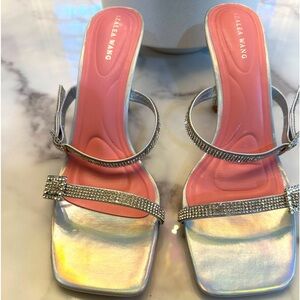 Azalea Wang Galaxy Diamond Strappy Heels